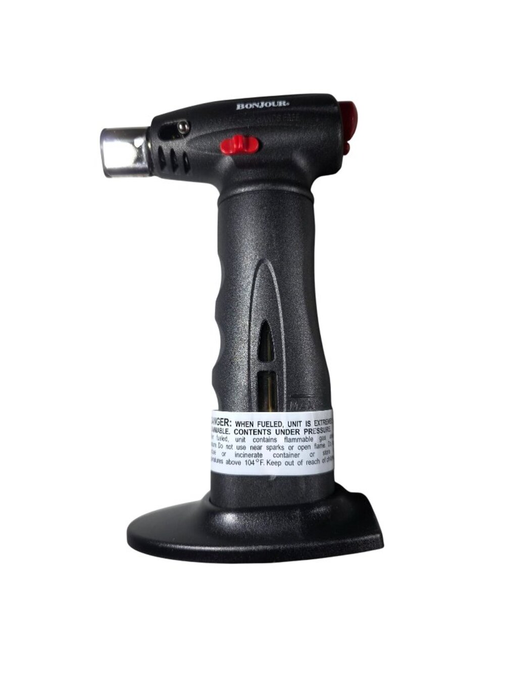 Culinary Torch For Crème Brûlée BonJour Chefs Tools Adjustable Flame Fuel Gauge
